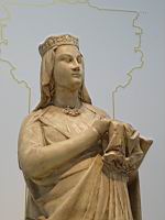 Statue, Vierge a l'enfant (Paris, Notre-Dame, platre du 19e)(2)